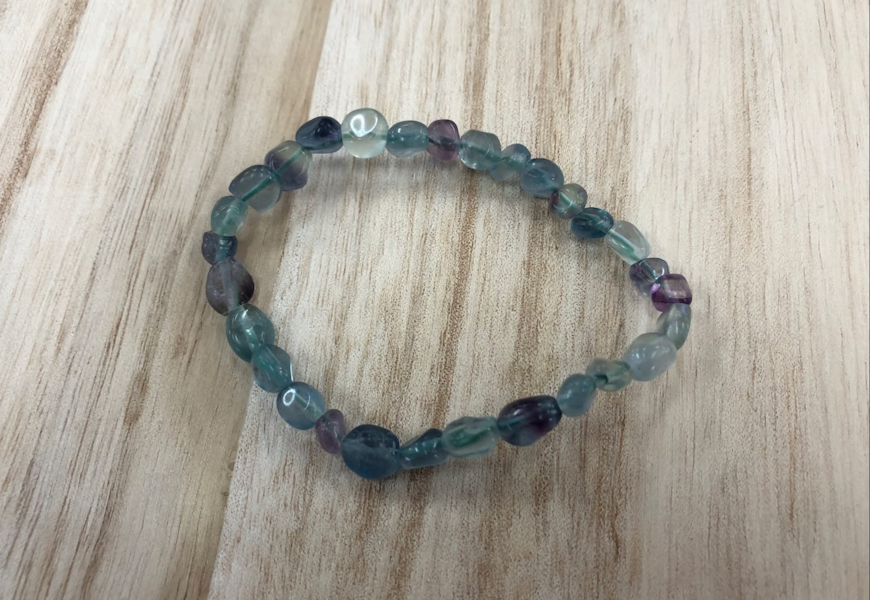 Pulsera Fluorita Arco Iris forma